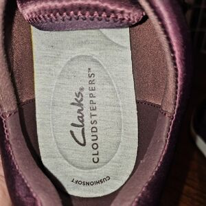 Clarks Cloudsteppers Plum Shoes